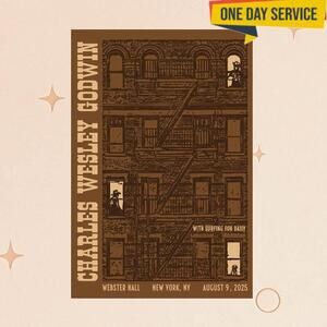 Charles Wesley Godwin Webster Hall New York Ny Aug 9 25 Poster